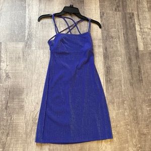 Purple sparkle formal dress